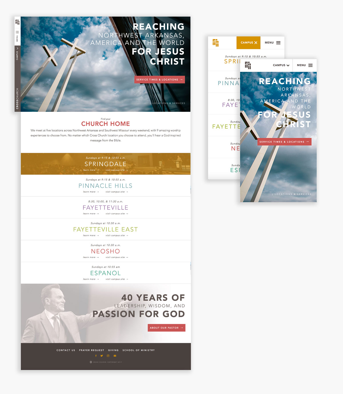 Cross Church Website Design