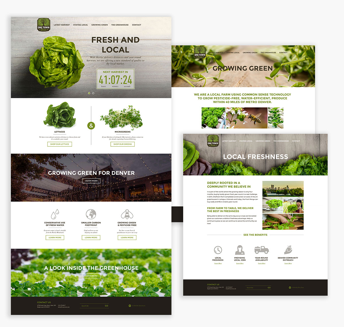 One Town Farm Website Design